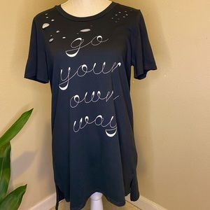 Go your own way calligraphy shirt